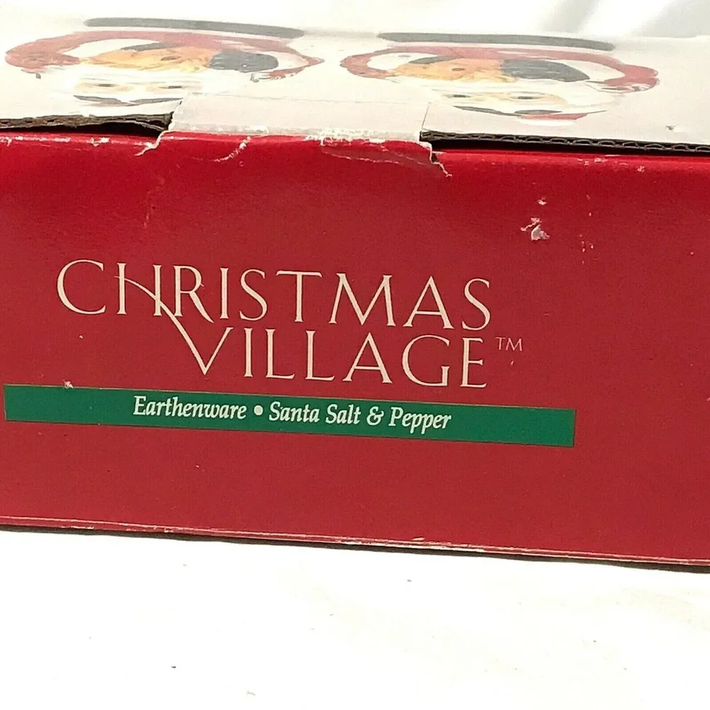 Christmas Village vintage santa